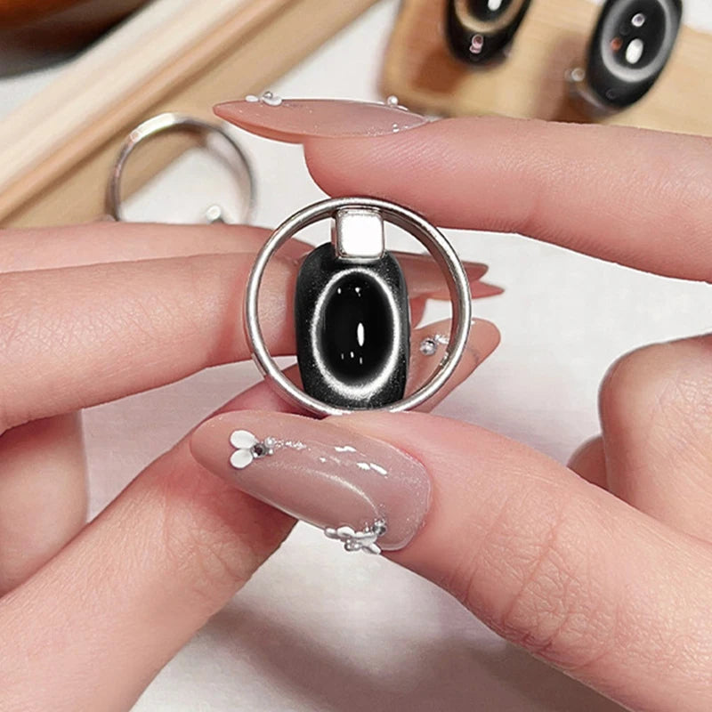 Cat Eye Nail Magnet Ring Tool for Gel Polish DIY Nail Art Nail Art Magnet Tool SWANS