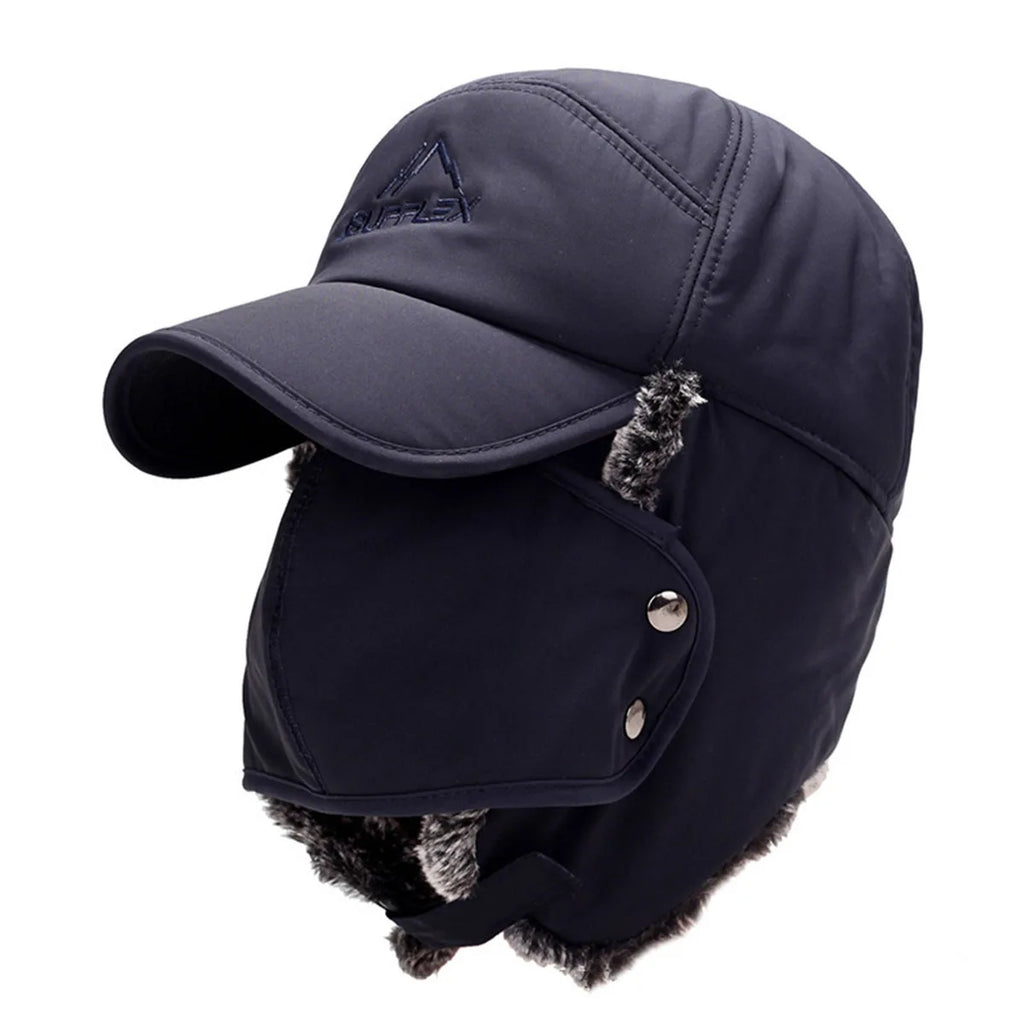 Winter Faux Fur Trapper Hat – Unisex Windproof Ear Flap Cap Winter Trapper Hat SWANS