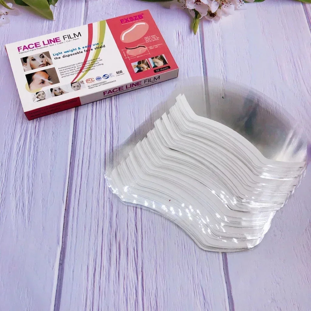 50-Pack Disposable Hairdressing Face Spray Shield & Eye Mask Hairdressing Face Shield SWANS