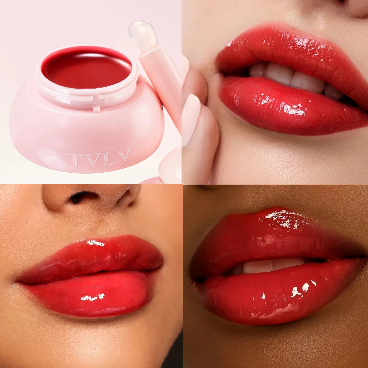 TVLV Jelly Lip Mask – Tinted Moisturizing Lip Balm 4g Tinted Lip Balm SWANS 6809-3