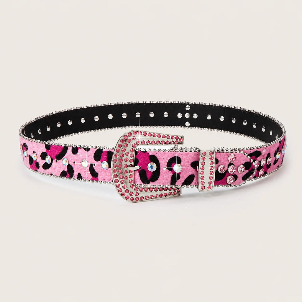 Women's Rhinestone PU Belt for Dresses, Skirts & Jeans Fashion Belt SWANS