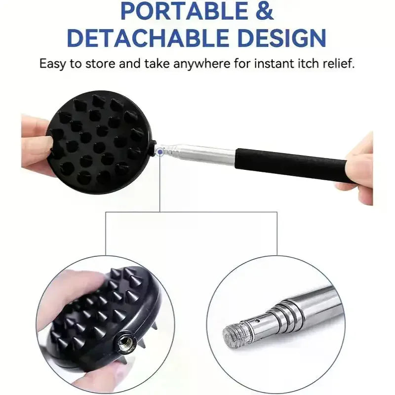 Telescopic Back Scratcher & Massager – Extends to 25" Back Scratcher Massager SWANS