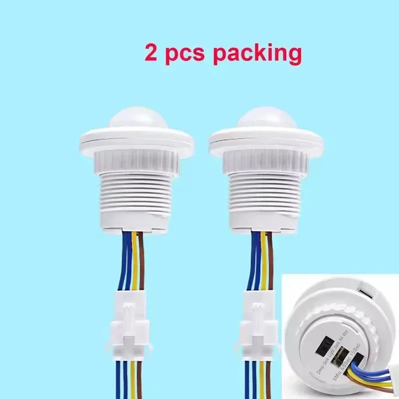 PIR Motion Sensor Switch AC85-265V Adjustable Timer Delay Motion Sensor Switch SWANS 2Pcs