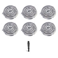 HQ9 Replacement Shaver Heads for Norelco – 6-Pack Blades Shaver Replacement Heads SWANS Silver NONE