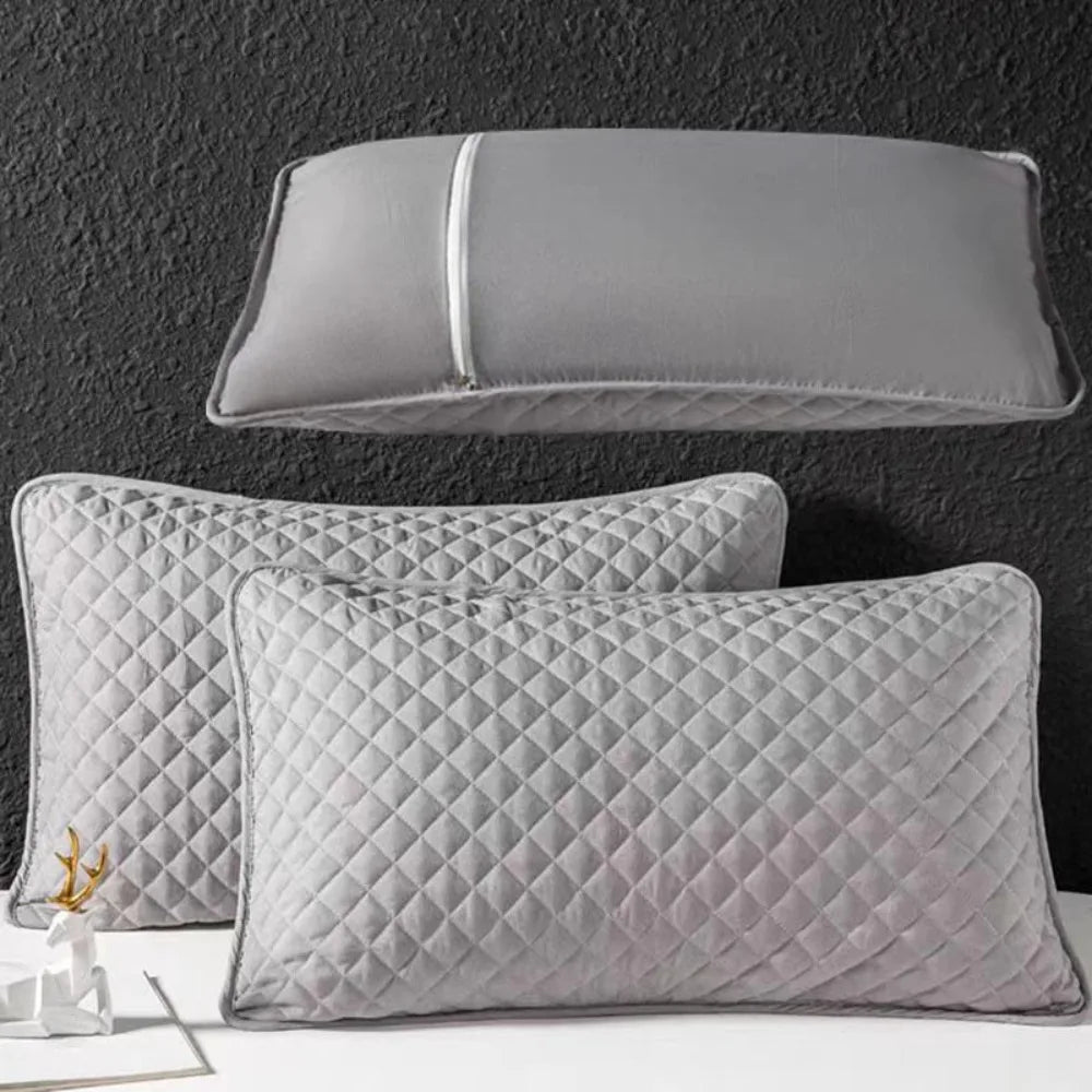 Waterproof Anti-Mite Pillowcase – Sweat-Proof Polyester Cover Protective Pillowcase SWANS Grey-With Zipper