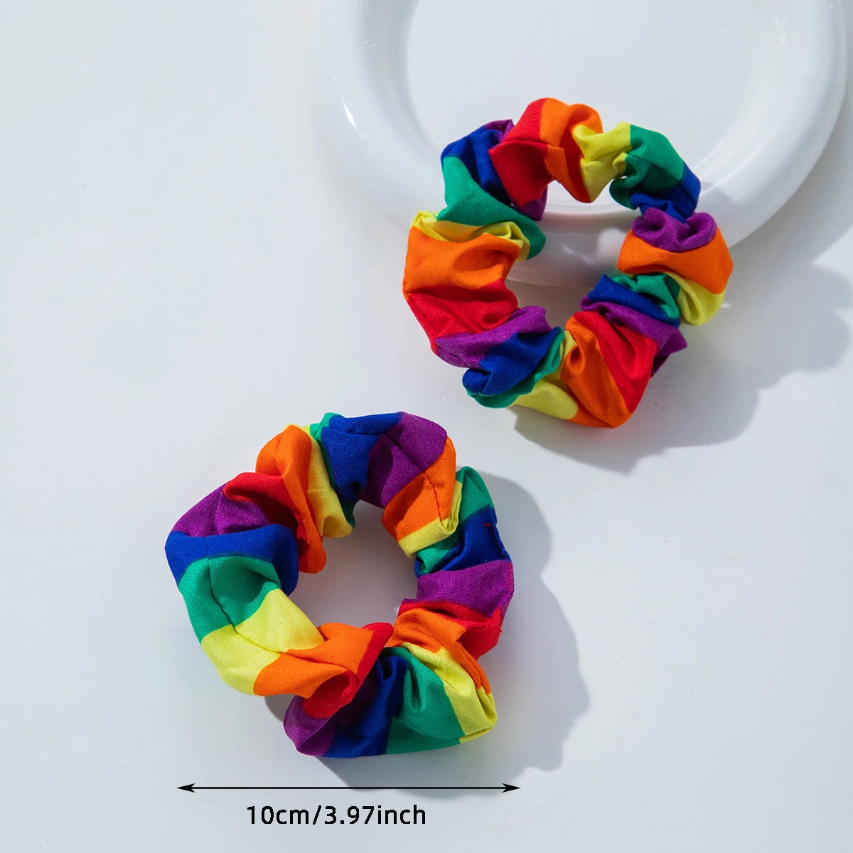Rainbow Tropical Hair Band – Festival Style for Women & Girls Elastic Hair Band SWANS