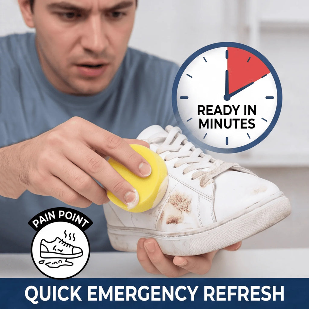 White Sneaker Cleaning Paste 100g – Waterless Stain Remover Shoe Cleaning Paste SWANS