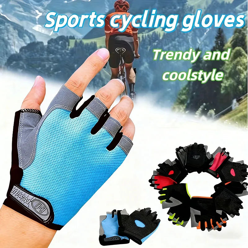 Half Finger Anti-Slip Cycling Gloves – Unisex Sports Gloves Sport Cycling Gloves SWANS