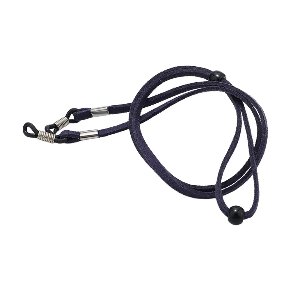 Suede Eyeglasses Retainer Strap – Elastic Holder Cord 71cm Eyewear Retainer Strap SWANS Dark Blue