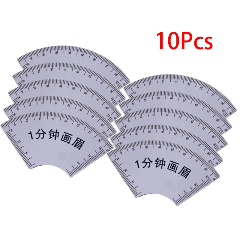 Eyebrow Mapping Ruler Microblading Guide Tool 5/10 Pack Eyebrow Mapping Ruler SWANS white 10Pcs B2