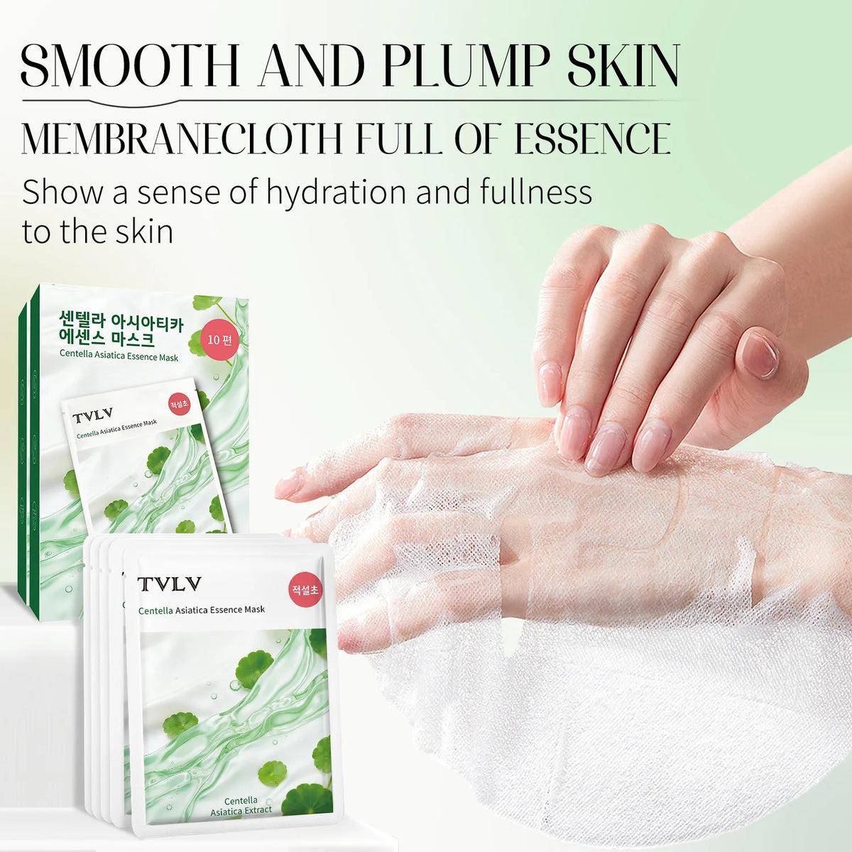 Snow Lotus Essence Facial Masks 10-Pack – 5D Deep Hydration Facial Sheet Mask SWANS