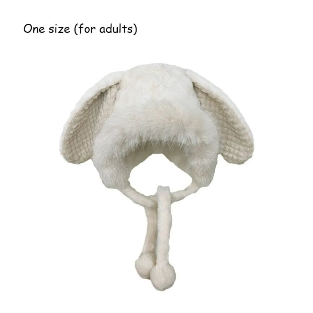 Women's Winter Wool Bucket Hat with Bear & Rabbit Ears Winter Bucket Hat SWANS