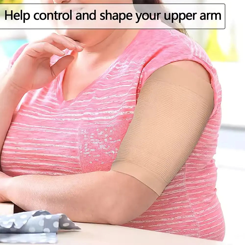Upper Arm Compression Sleeves – Women's Workout Arm Shapers Arm Compression Sleeve SWANS