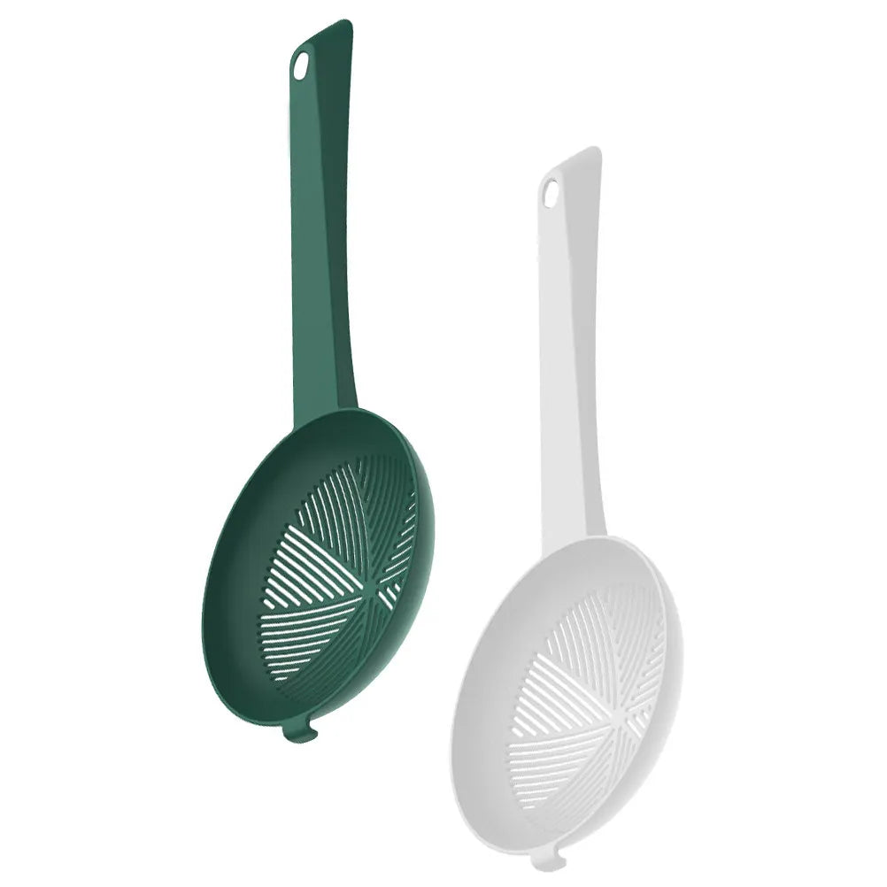 2-Pack Slotted Strainer Spoons – Heat-Resistant Colander Set Kitchen Strainer Spoon SWANS