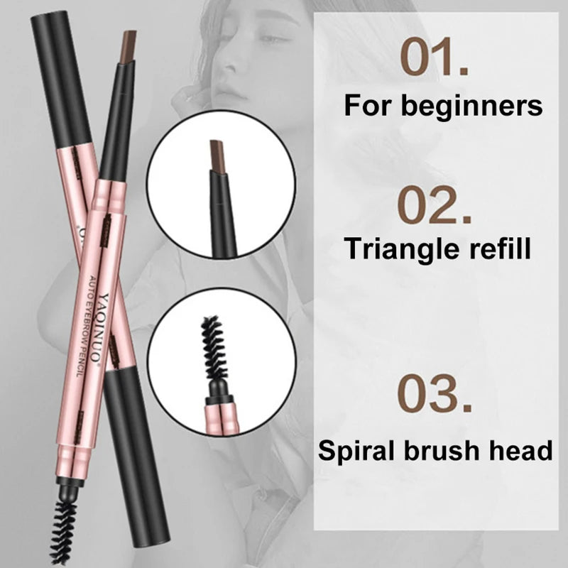 Double Head Waterproof Eyebrow Pencil – Long-Lasting Tint Pen Eyebrow Pencil SWANS