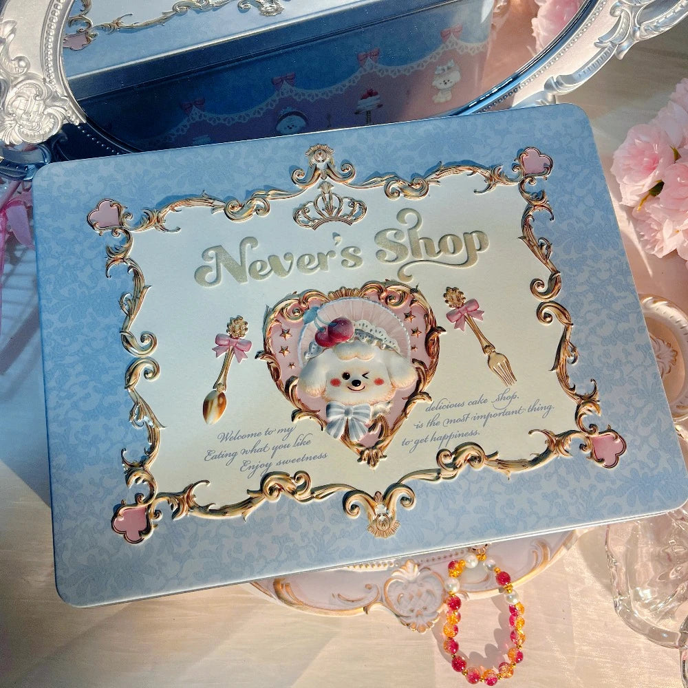 Flower Knows Limited Edition Blue Tin Makeup Cosmetics Box Makeup Storage Tin SWANS