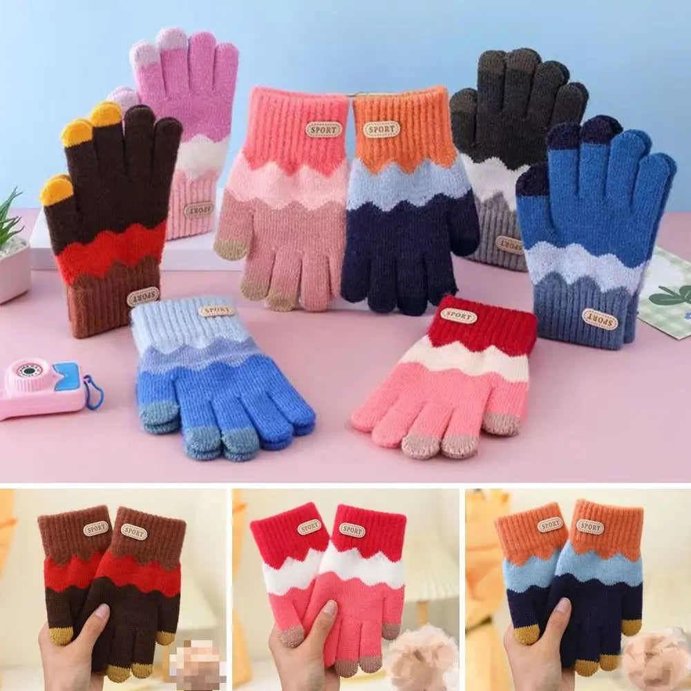 Kids Winter Full Finger Gloves – Warm Windproof Mittens Ages 6–14 Kids Winter Gloves SWANS
