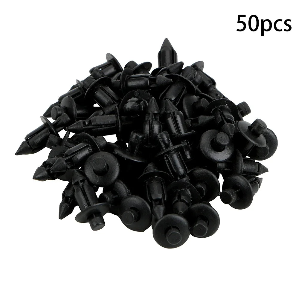 50-Pack 7mm Plastic Door Trim Panel Clips – Universal Car Fit Automotive Trim Clips SWANS 50pcs-xindkk