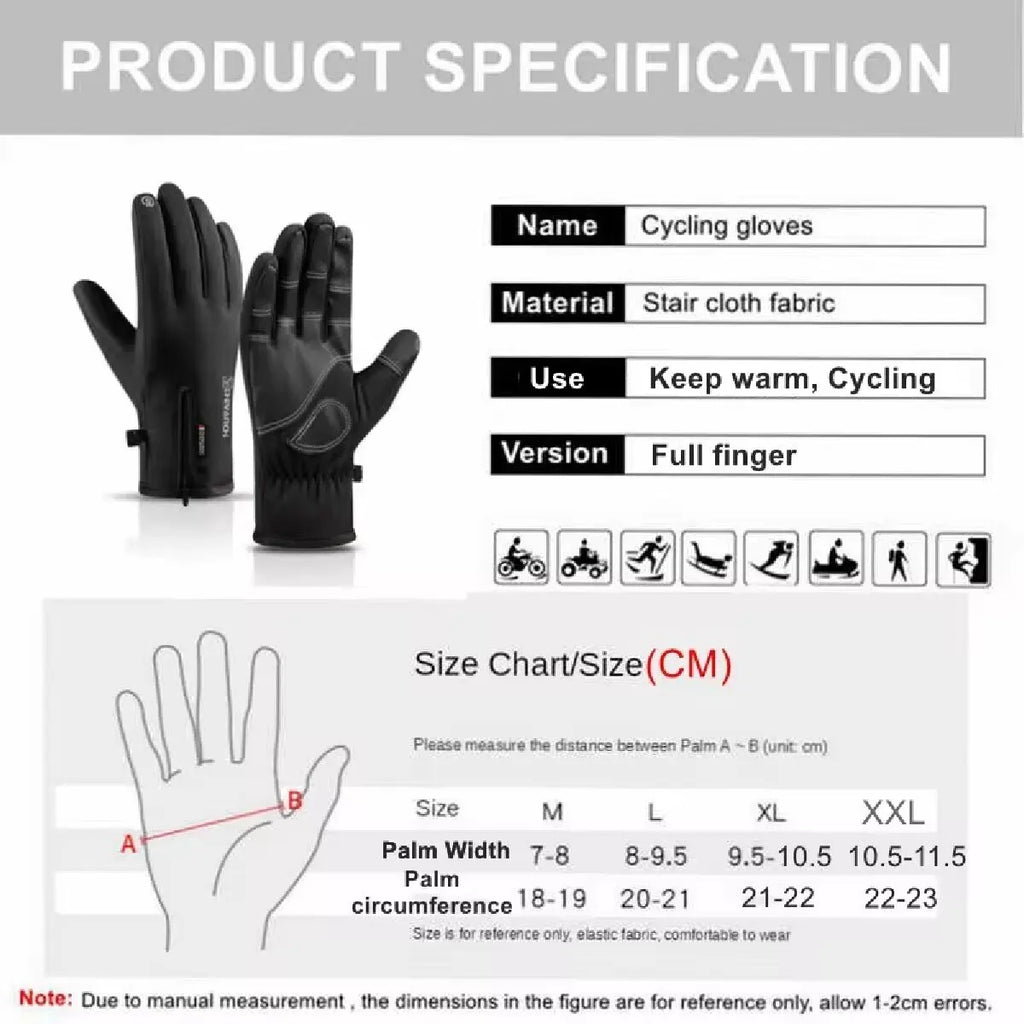 Waterproof Windproof Touchscreen Riding Gloves – Unisex Riding Gloves SWANS