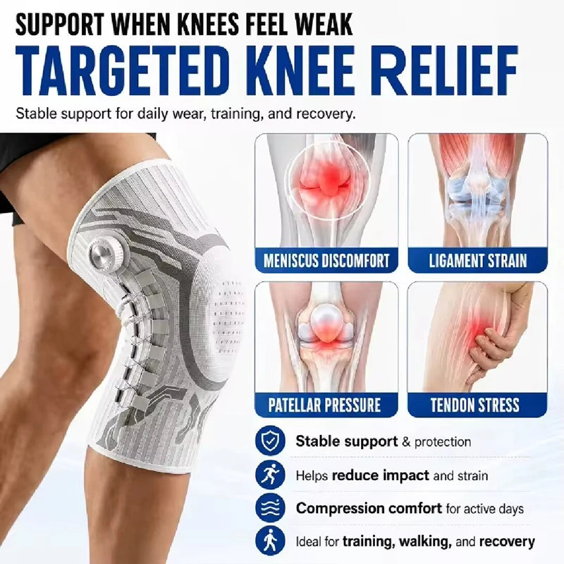 SWANS Knob Knee Brace Patella Gel Pad Compression Support Knee Brace Support SWANS