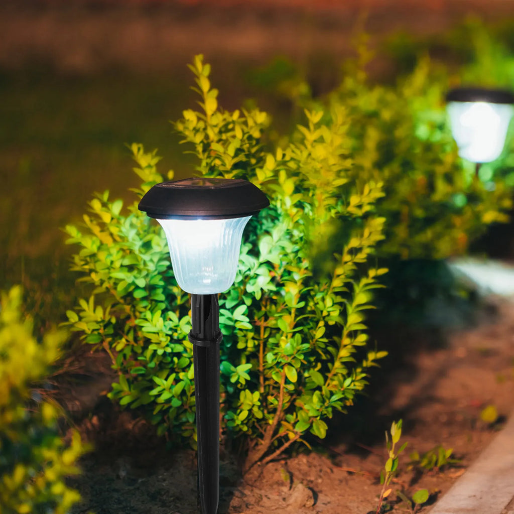20-Pack Solar Light Ground Stakes – Plastic Garden Path Spikes Solar Light Stakes SWANS