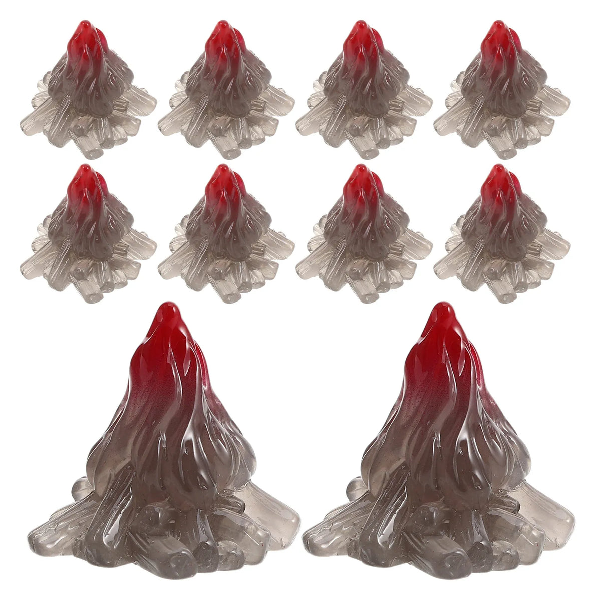 10-Pack Mini Volcano Resin Figurines – Aquarium & Fairy Garden Resin Décor Figurines SWANS