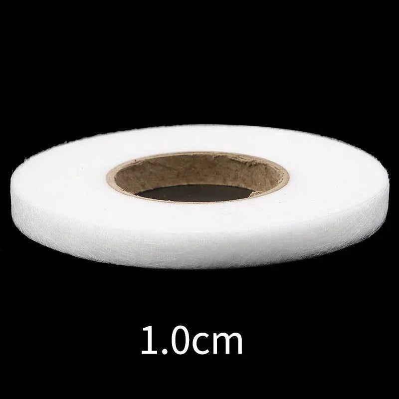 2-Pack Iron-On Hem Tape – Double-Sided Fusible Web Black & White Iron-On Hem Tape SWANS White 1CM 2PCS