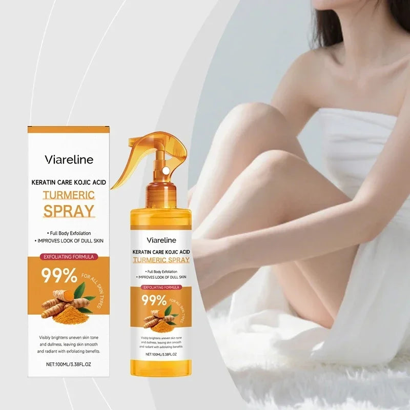 Turmeric Kojic Acid Exfoliating Body Spray | Brightening Mist Exfoliating Body Spray SWANS