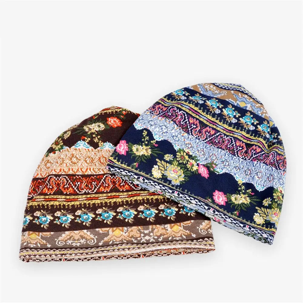 Elastic Knit Turban Hat – Women's Head Wrap Beanie Hijab Scarf Turban Head Wrap SWANS
