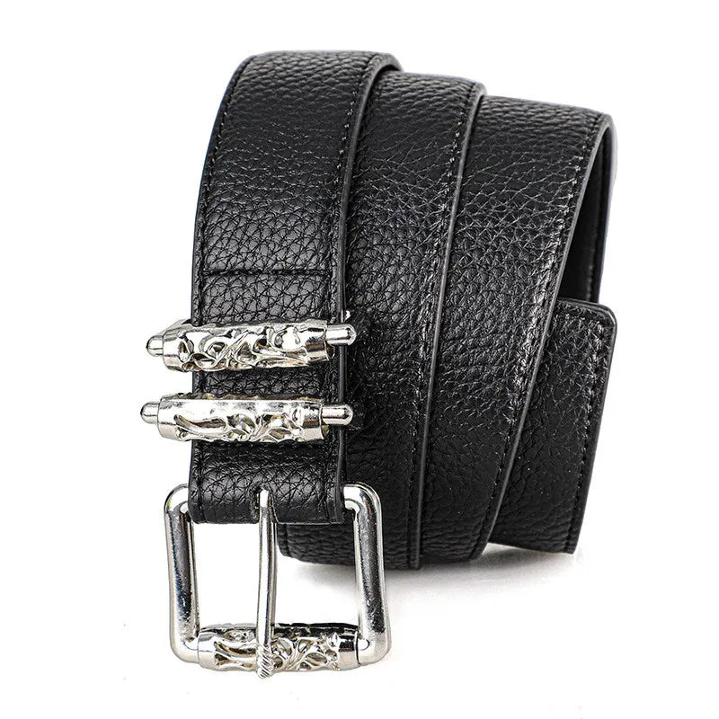 Hollowed Vine Buckle Belt – Unisex PU Fashion Jeans Belt Fashion Belt SWANS