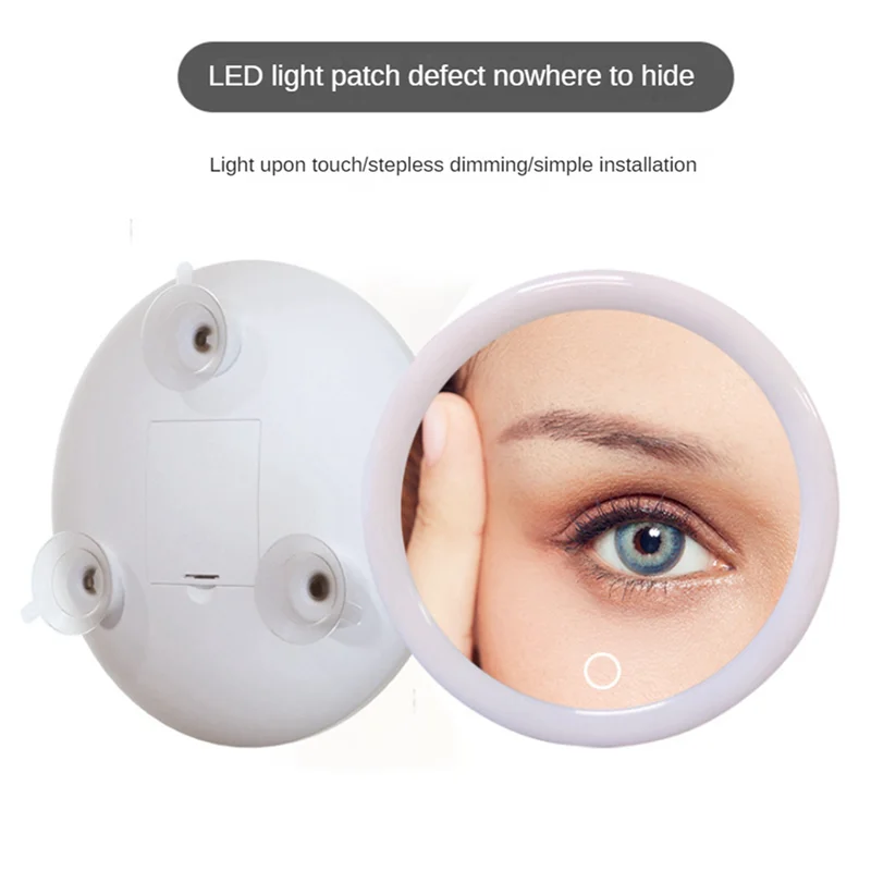 10X LED Magnifying Makeup Mirror with Lights – 2-Pack LED Magnifying Mirror SWANS