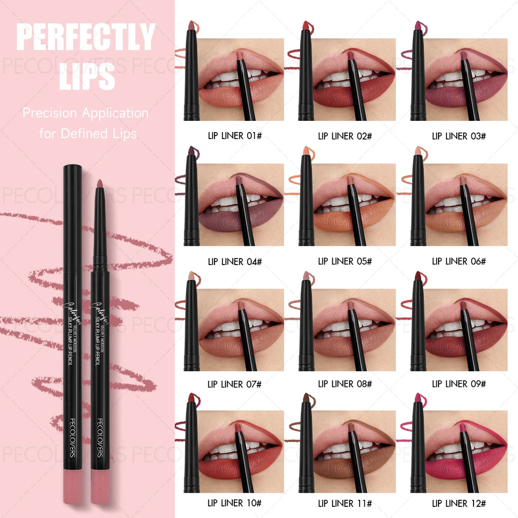 Matte Lip Liner – Long-Lasting Waterproof Lip Pencil Lip Liner SWANS