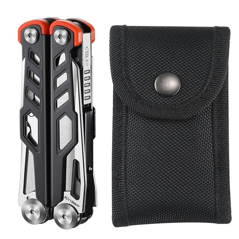 XMSJ DL10 Folding Multifunctional Pliers – EDC Survival Tool Folding Multi-Tool SWANS Black