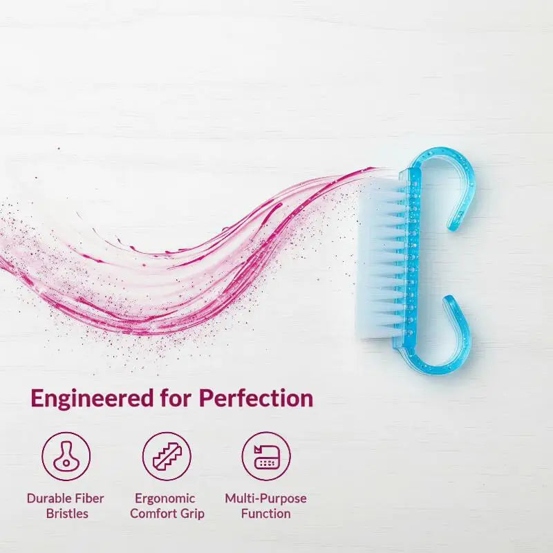 5-Pack Nail Cleaning Brushes – Soft Bristles, Ergonomic Handle Nail Cleaning Brush SWANS