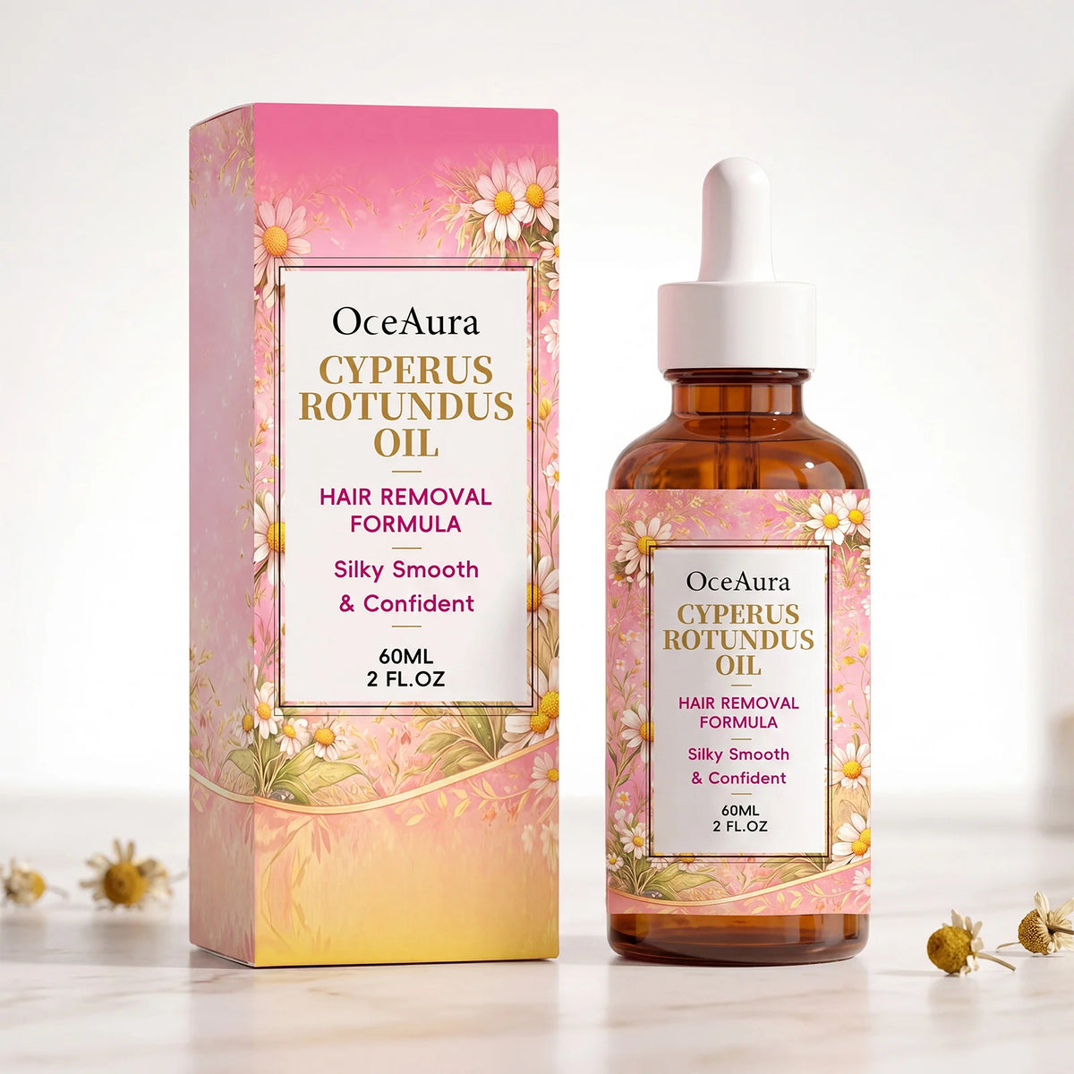 OceAura Cyperus Rotundus Hair Inhibitor Body Oil – 60ml Hair Inhibitor Oil SWANS 60ml