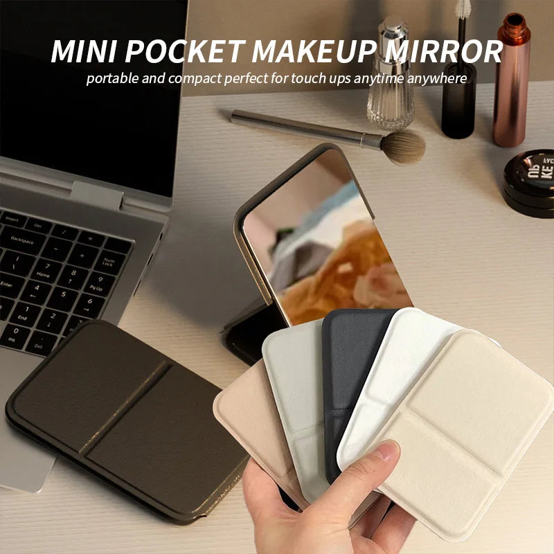 SWANS Double-Sided Foldable Mini Compact Makeup Mirror Compact Makeup Mirror SWANS