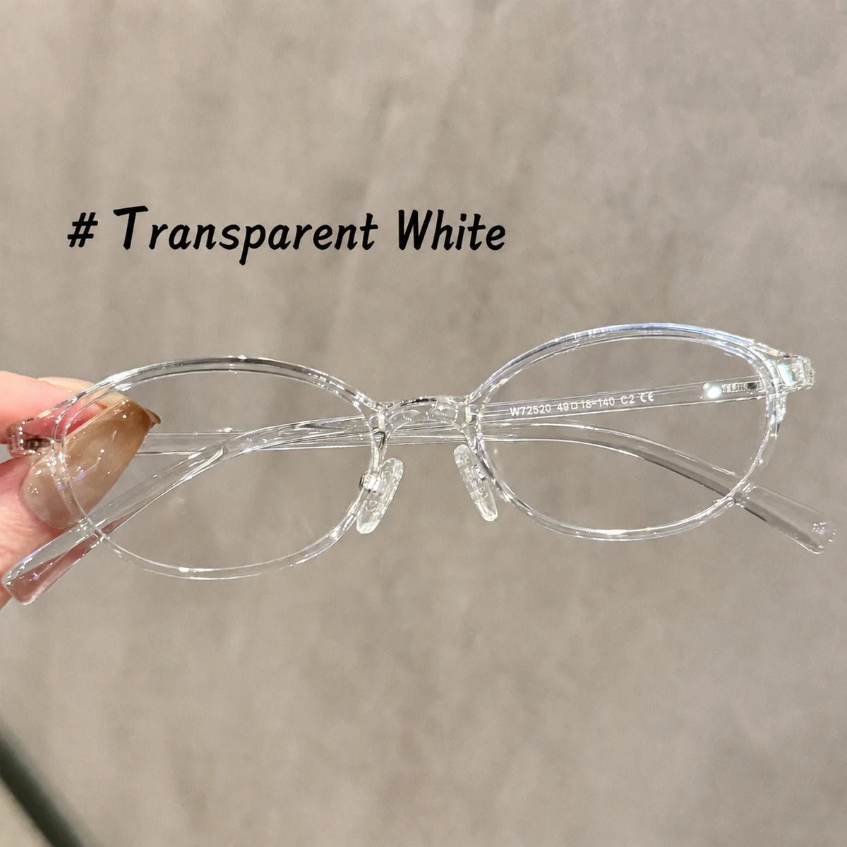 TR90 Blue Light Blocking Eyeglass Frames – Vintage Oval Eyeglass Frames SWANS Clear White