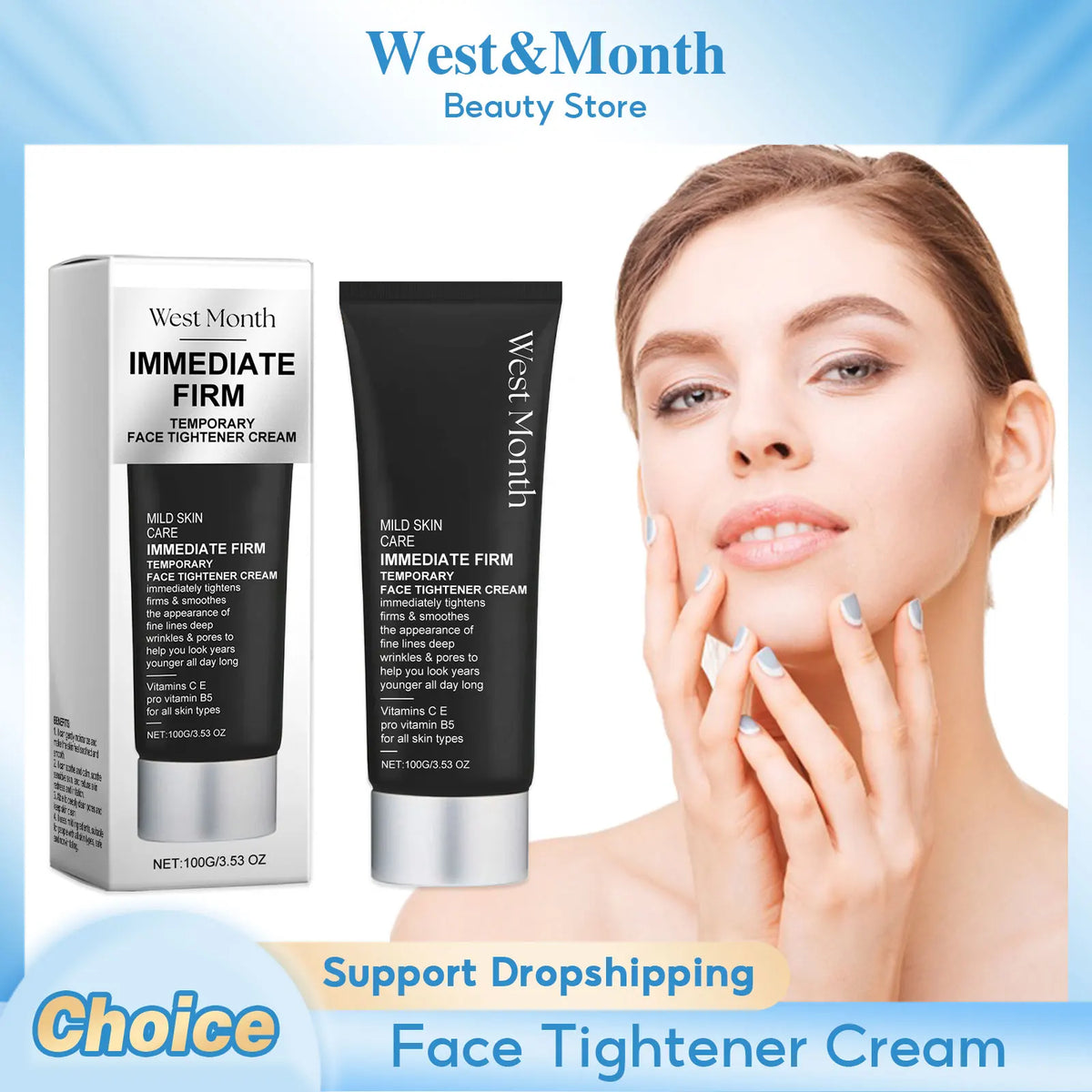 WEST MONTH Face Firming Lifting Cream – Anti-Aging Moisturizer Face Firming Cream SWANS