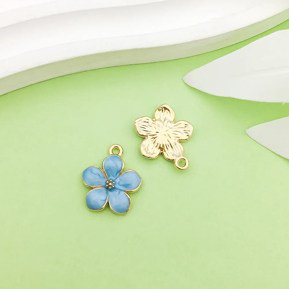 Cherry Blossom Alloy Charm Pendant for DIY Jewelry Making Jewelry Charm Pendant SWANS G