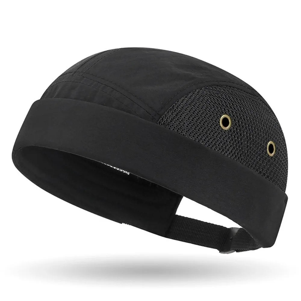 Hip Hop Docker Cap – Brimless Adjustable Knit Harbour Cap Brimless Docker Cap SWANS