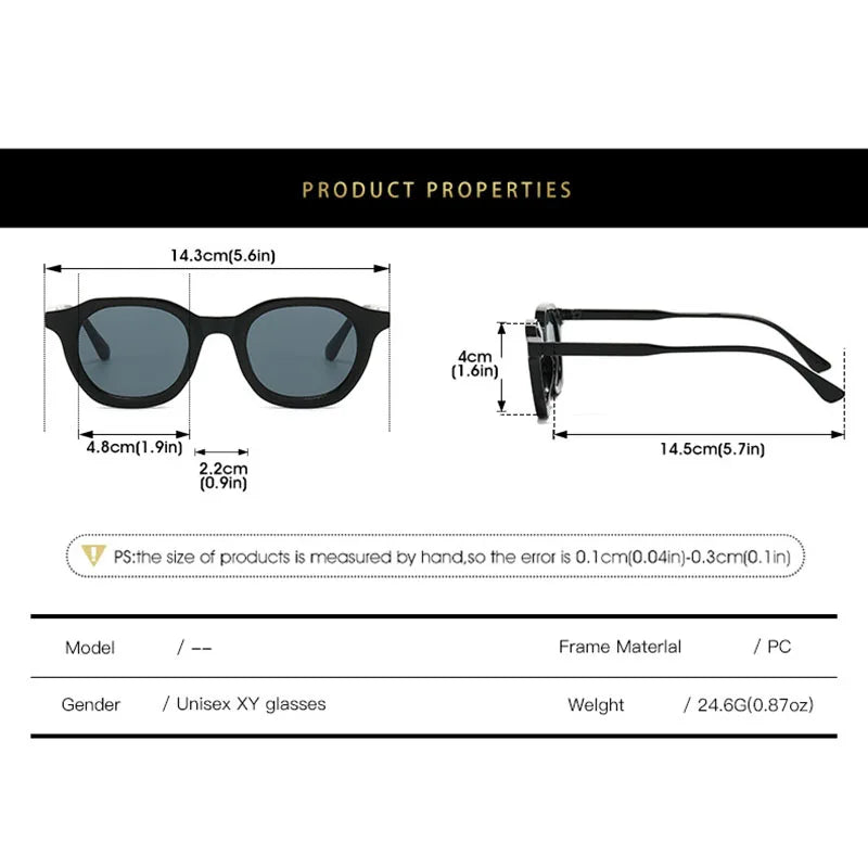 TOYEARN Round Vintage Sunglasses UV400 Gradient – Unisex Round Sunglasses SWANS