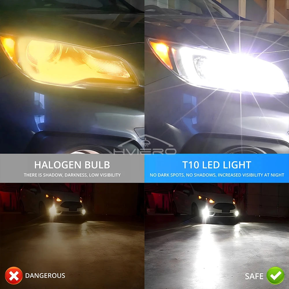 T10 W5W 5SMD LED Car Bulbs 12V | 20/50/100 Pack Error-Free LED Car Bulbs SWANS