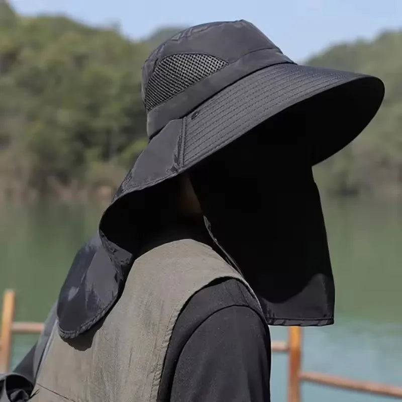 SWANS UPF 50+ Outdoor Sun Hat with Neck Flap – Unisex Outdoor Sun Hat SWANS