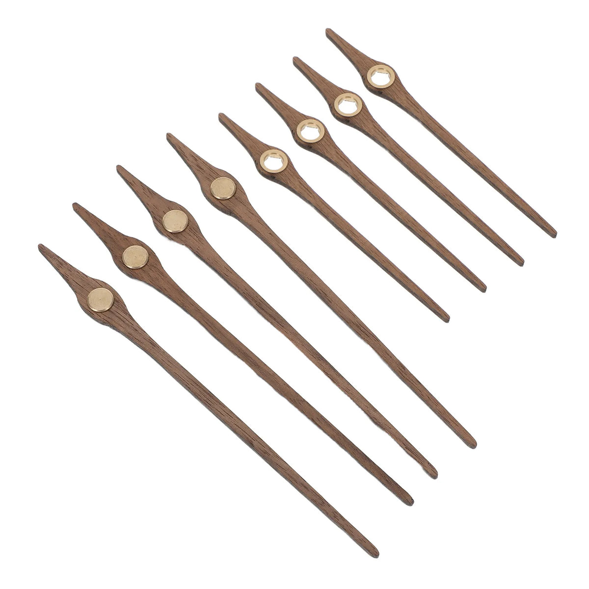 Wooden Clock Hands Replacement Kit – 4-Set DIY Wall Clock Parts Clock Hands Kit SWANS Default Title
