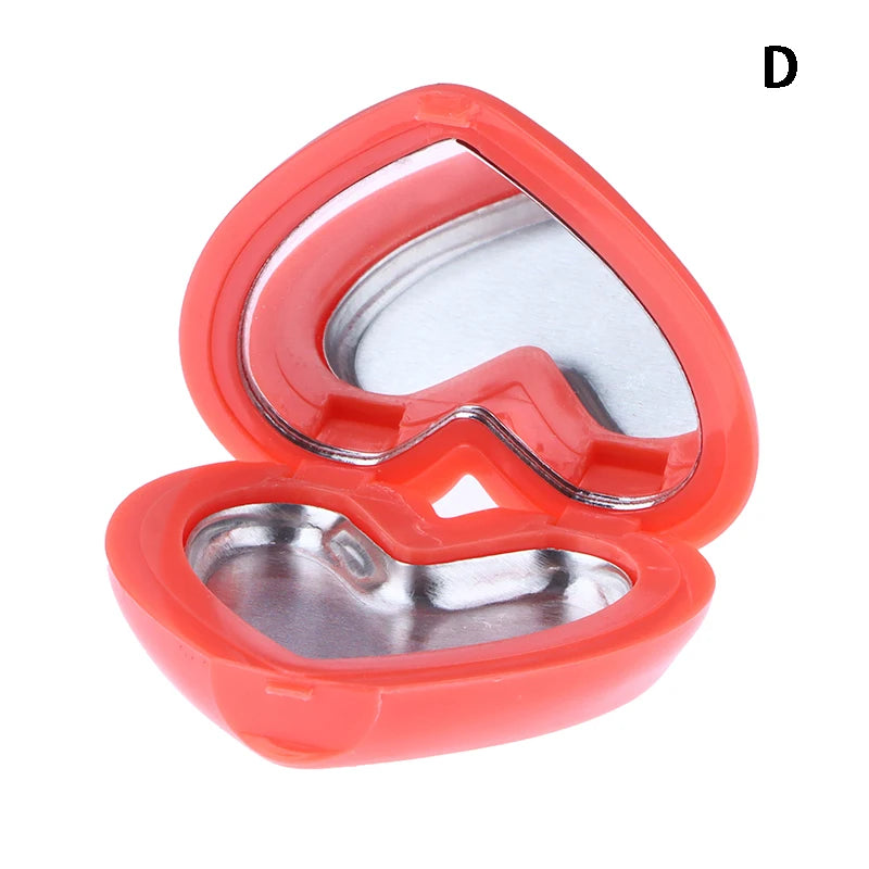 Heart Shape Refillable Makeup Palette Case with Mirror Makeup Palette Case SWANS grapefruit