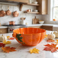 Ceramic Pumpkin Bowl 1300ml – Halloween & Fall Serving Dish Ceramic Serving Bowl SWANS Default Title