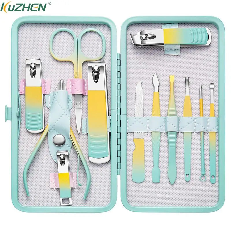 KuZHEN Manicure & Pedicure Set – Stainless Steel Nail Kit Manicure Pedicure Set SWANS