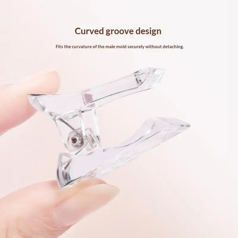 Transparent Nail Extension Clips Gel Builder Clamps 10/20/30pc Nail Extension Clips SWANS