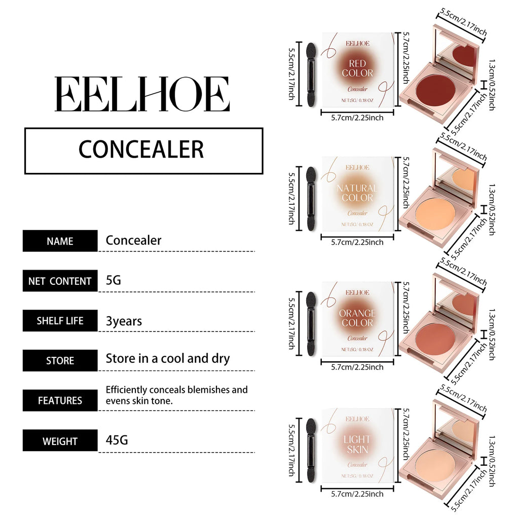 Zephoco Full Coverage Cream Concealer – Waterproof Matte Cream Concealer SWANS