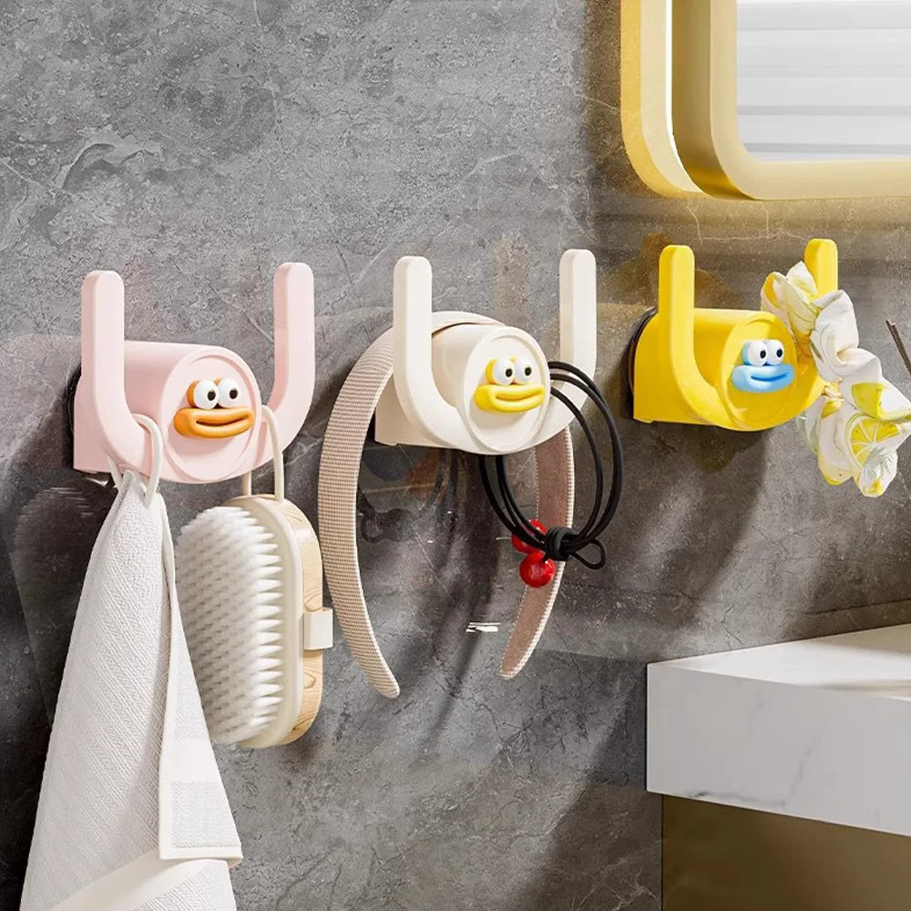 SWANS Adhesive Bathroom Slipper Hook – No Drill Storage Adhesive Wall Hook SWANS